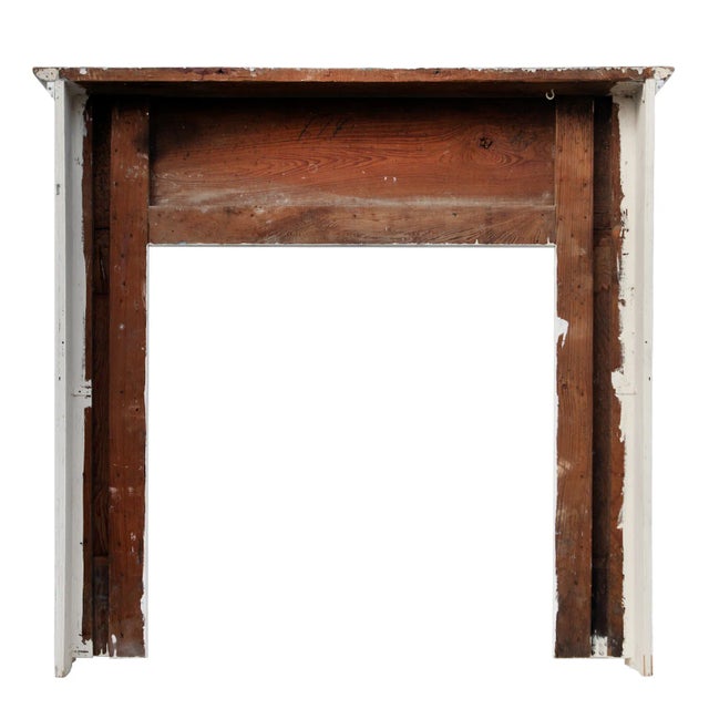 Antique Wooden Fireplace Mantle For Sale - Image 12 of 12