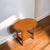 Vintage Oval Wood Side Table With Scalloped Edge and Lower Shelf For Sale - Image 12 of 12
