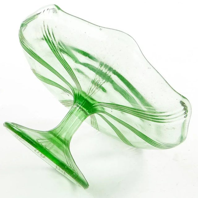 Cake Bowl on Stand from Ząbkowice Glassworks, 1970s, in Very Good conditions. Designed 1970 to 1979 I have official proof...