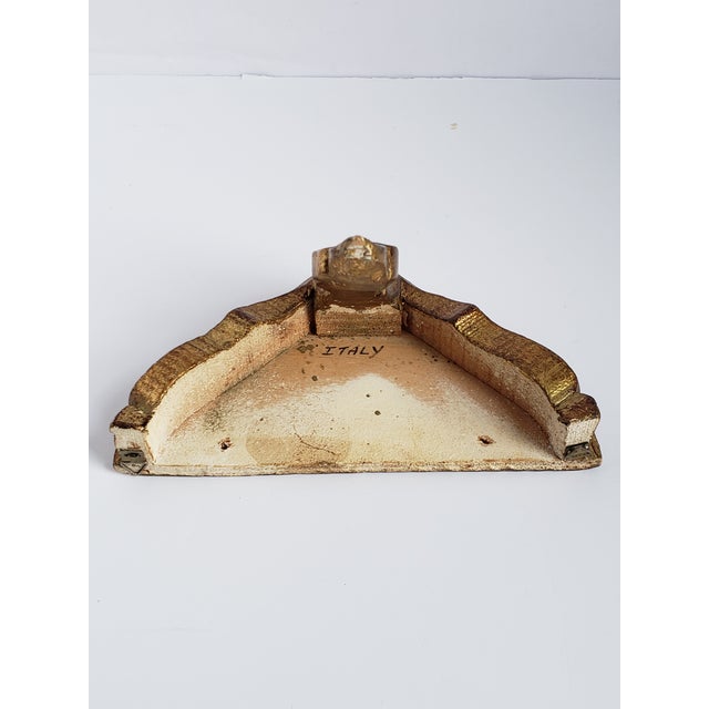Vintage Florantine Small Giltwood Shelf For Sale - Image 10 of 12