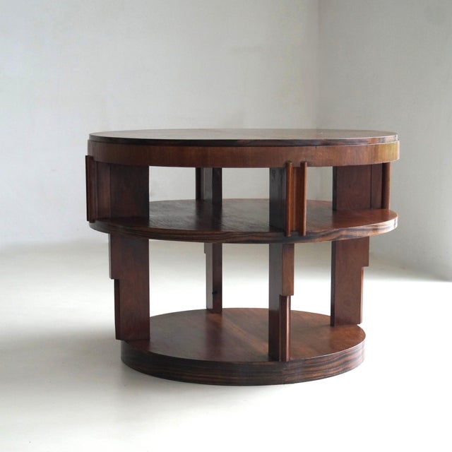 Dutch Amsterdam School Art Deco Table with Macassar Top, 1920s For Sale - Image 12 of 18