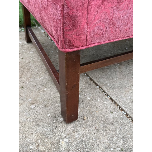 Late 20th Century Chippendale Style Camelback Sofa - New Upholstery For Sale - Image 11 of 14