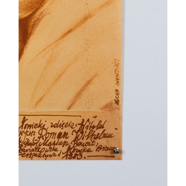 Paper The Phantom Nude Movie Poster by Maria Mucha-Ihnatowicz, 1983 For Sale - Image 7 of 9