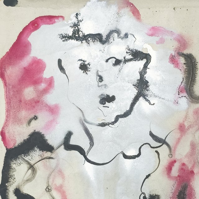 Figurative Girl With Flower - Robert Lohman, C. 1963 For Sale - Image 3 of 8