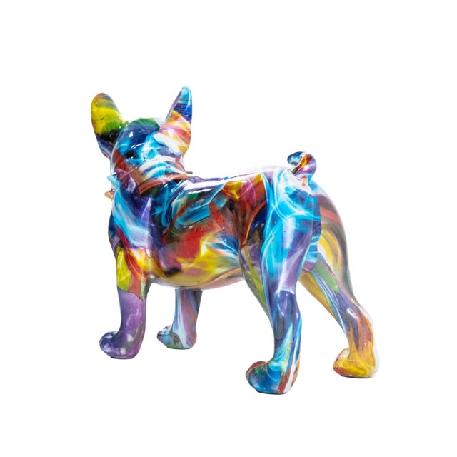 Interior Illusions Plus Smoke Art Bulldog Ears Up - 9.5" Long For Sale - Image 4 of 5