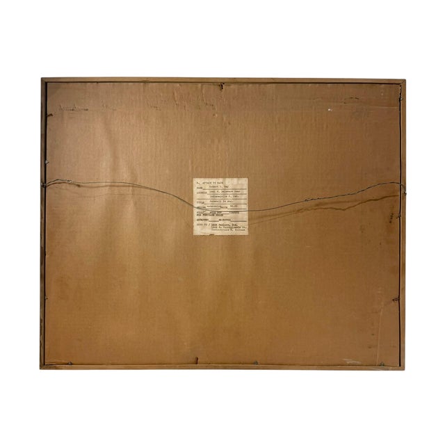 Robert Ray Signed Watercolor on Paper For Sale - Image 4 of 5