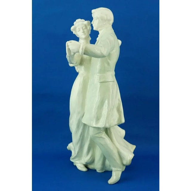 Item description: beautiful polychrome ceramic sculpture, glazed and entirely decorated by hand with soft, delicate...