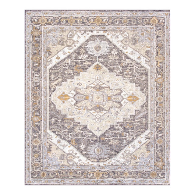 Pasargad Home Serapi Hand-Knotted Blue Area Rug- 8' 2'' X 10' 2'' For Sale