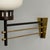 Black Italian Mid-Century Modern, Wall Sconces, Patinated Brass, Opaline Glass, 1950s For Sale - Image 8 of 10