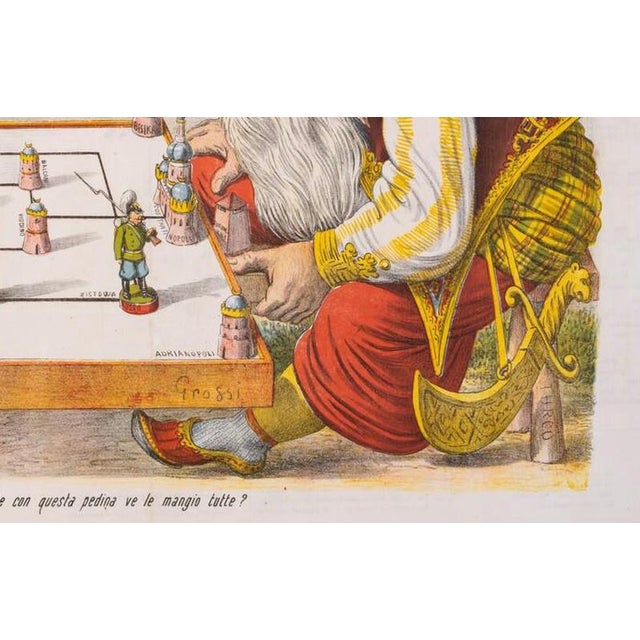 Paper Augusto Grossi, Russo-Turkish War Caricature, 1877, Paper For Sale - Image 7 of 9