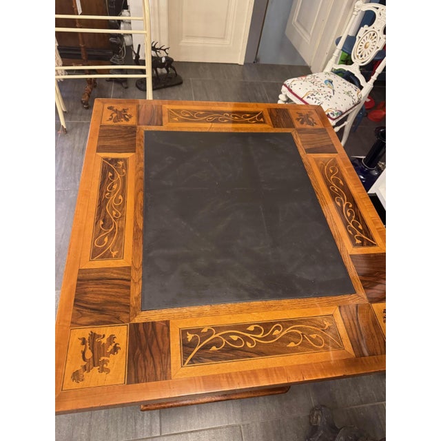 Jogl Table with Slate Top and Inlays For Sale - Image 10 of 12