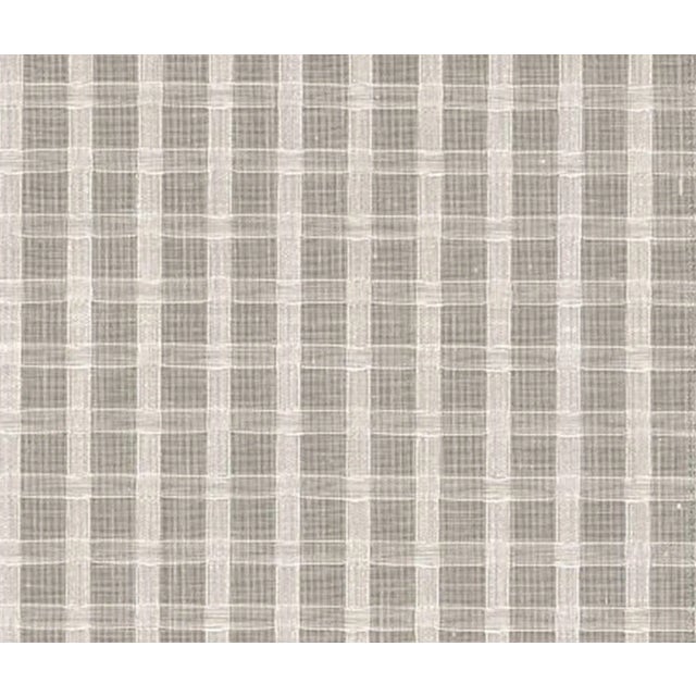 Sample- Schumacher Borealis Check Fabric in Champagne For Sale