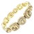 Late 20th Century David Yurman Albion Diamond Lemon Citrine Yellow Gold Link Bracelet For Sale
