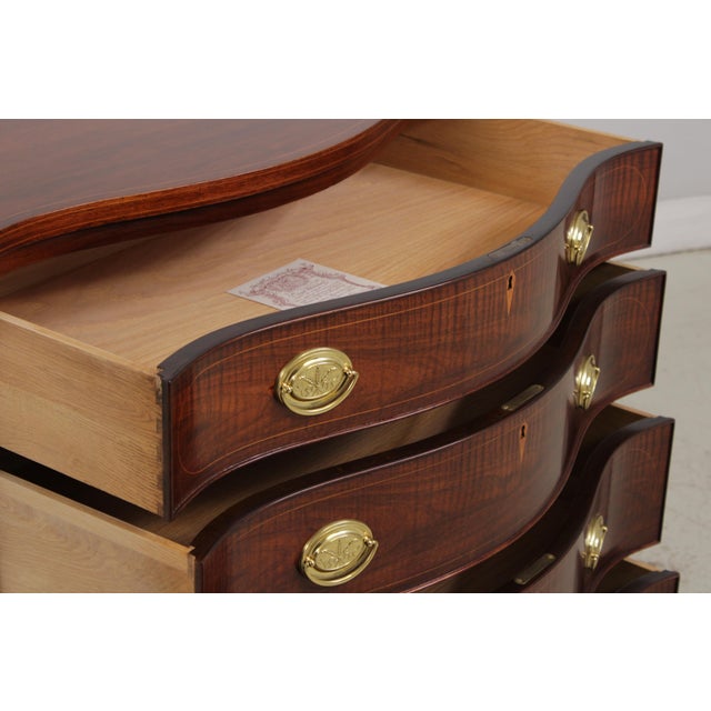 Baker Inlaid Walnut Colonial Williamsburg Virginia Chest For Sale In Philadelphia - Image 6 of 18
