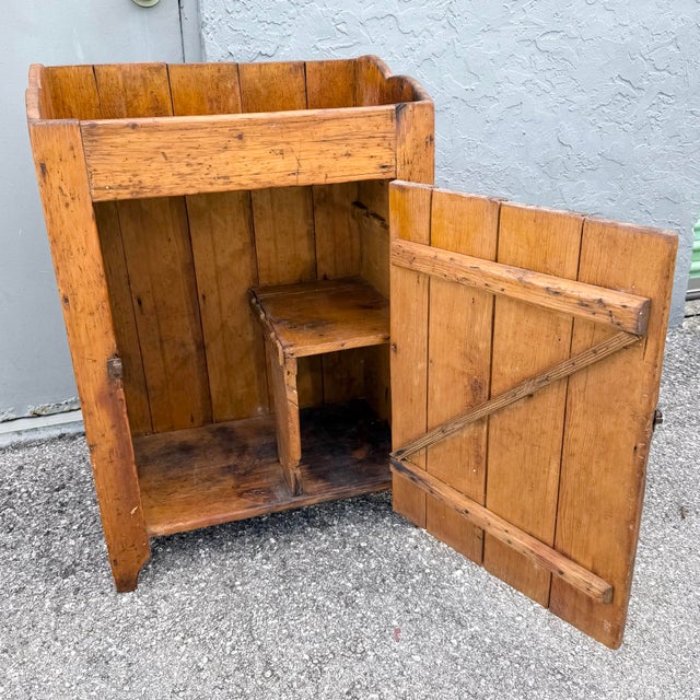 Antique Rustic Storage Cabinet/Cupboard For Sale - Image 4 of 9