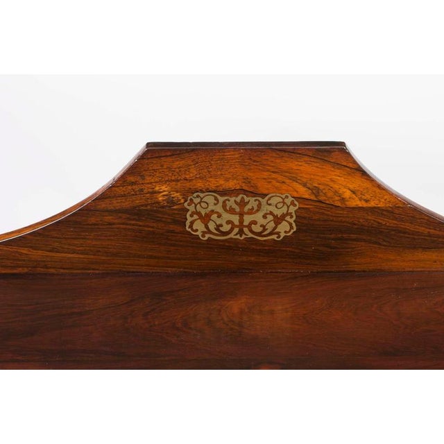 Antique Regency Brass Inlaid Cabinet, 1820 For Sale - Image 4 of 18