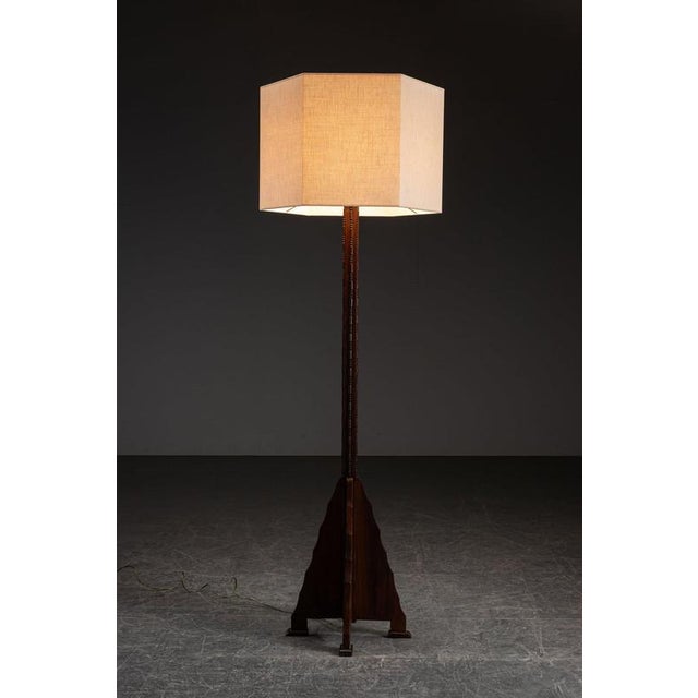 1930s Amsterdam School Standing Lamp, 1930s For Sale - Image 5 of 10
