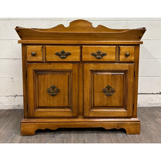 Vintage Garrison Furniture Company Early American Colonial Revival Dry Sink For Sale In Kansas City - Image 6 of 17