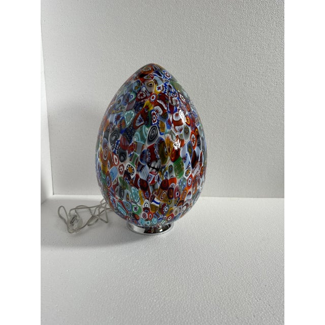 La Murrina Murano Murano Style Murrine Multicolor Table Lamp For Sale - Image 4 of 12