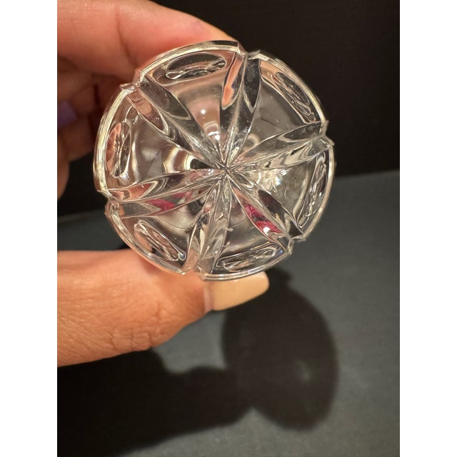 Traditional 1980s Faberge Crystal Egg Paperweight Signed Numbered Clear Cut Crystal For Sale - Image 3 of 5