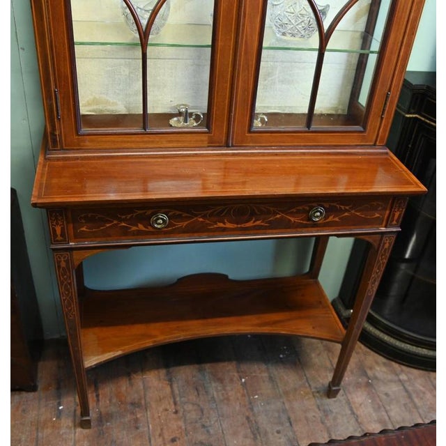 Edwardian Display Cabinet in Mahogany, 1900 For Sale - Image 4 of 8