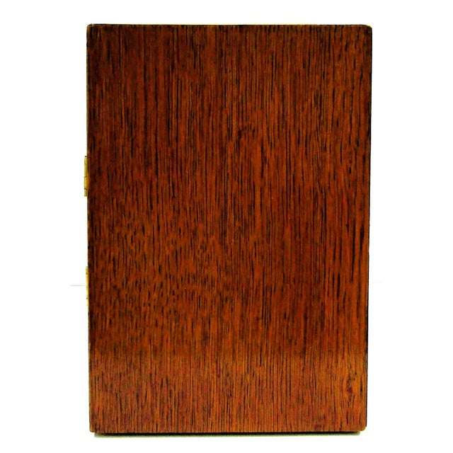 Antique 1931 German Junghans Pfeilkreuz Coromandel Mantel Clock 8 Day Bauhaus For Sale In Miami - Image 6 of 16