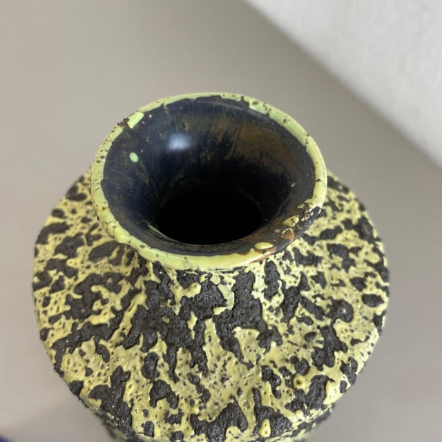 Fat Lava Ceramic Pottery Vase from Veb Haldensleben, GDR Germany, 1970s For Sale - Image 16 of 18
