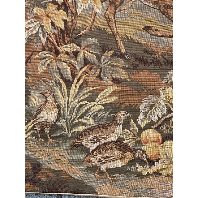 Vintage French Aubusson Style Jacquard Tapestry, 1970s For Sale - Image 10 of 18