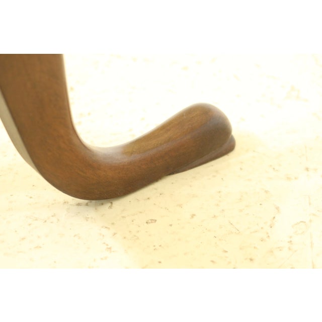 Vintage Needlepoint Mahogany Adjustable Firescreen For Sale - Image 4 of 7