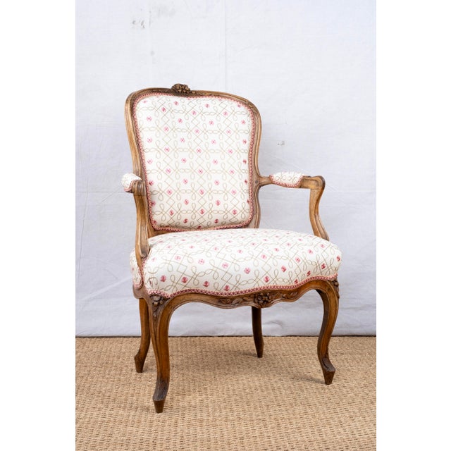 French Pair of Antique French Armchairs For Sale - Image 3 of 12