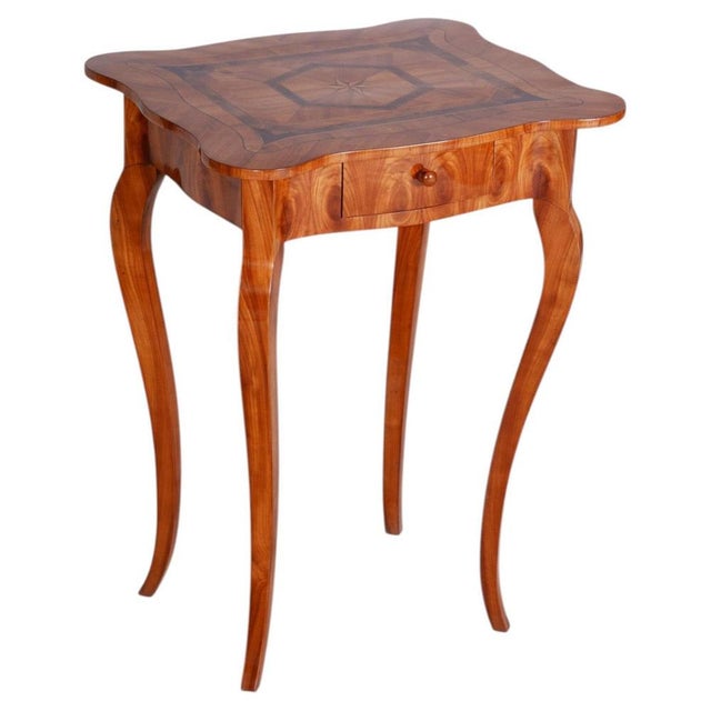 Small Classicism Cherry Table, Czechia, 1780s For Sale - Image 9 of 9