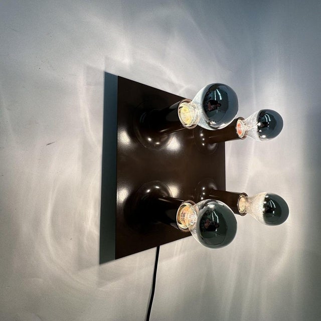 Manufacturer: Cosack Leuchten Color: Brown Material: Metal Origin: Germany Condition: Good paint has some little damage...