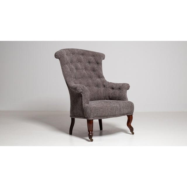 Napoleon III Upholstered Armchair, Second Empire Style, France, Circa 1880 For Sale - Image 16 of 16