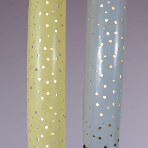 A beautiful “Pfeifenstopfer” floor lamp designed by Ernest Igl, manufactured by Hillebrand in Germany in the 1950s. This...