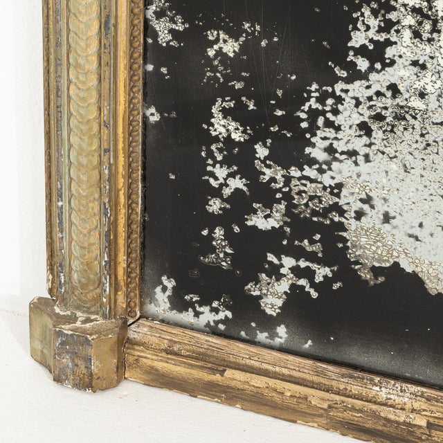 19th Century France Louis XVI Gold Wood Full-length & Floor Mirrors For Sale - Image 10 of 10