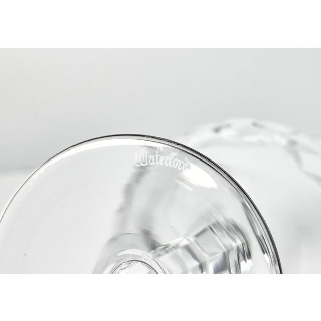 Glass 1990s Waterford “Kildare” Set of 7 Crystal Coupe Champagne Glasses For Sale - Image 7 of 7