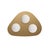 Rhoads Triangular Flush Mount, Natural Brass For Sale - Image 4 of 7