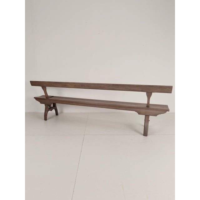 Victorian Pitch Pine Railway Bench with Reversible Backrest For Sale - Image 5 of 14