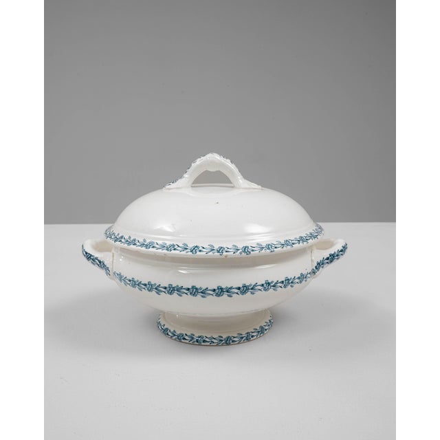 20th Century Belgian Special Edition Porcelain Tureen With Lid For Sale In Greensboro - Image 6 of 18