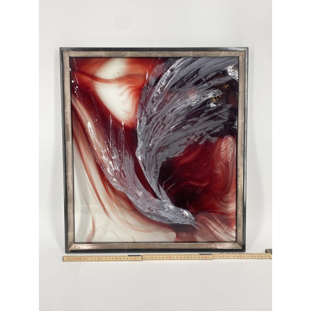Renate Groß, Vogel Rock, 1985, Painting on Glass For Sale - Image 14 of 15