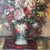 Oil on Canvas American School Floral Still Life Framed Signed Made in 1950 For Sale - Image 12 of 12