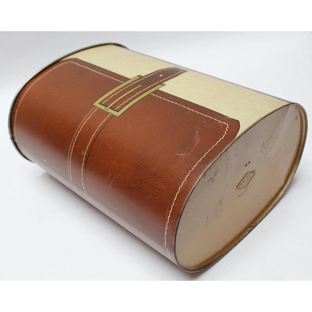 Vintage Cheinco "Pocketbook" Tin Litho Wastebasket For Sale - Image 13 of 13