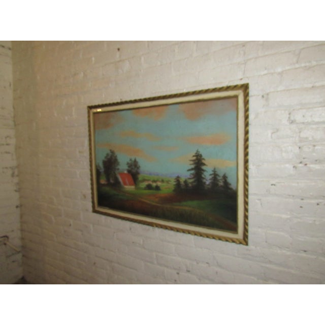 Impressionist Vintage Framed Landscape Artwork For Sale - Image 3 of 6