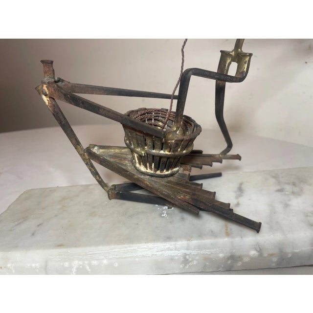 Antique Handmade Brutalist Whaling Ship Harpoon Wrought Iron Nail Sculpture Art For Sale - Image 14 of 15