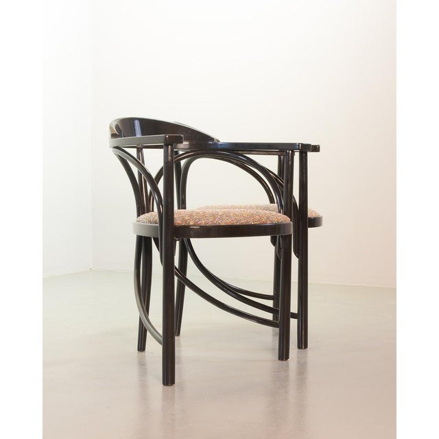 Black Lacquered Model 87 Dining Chairs, 1980s, Set of 4 For Sale - Image 11 of 18