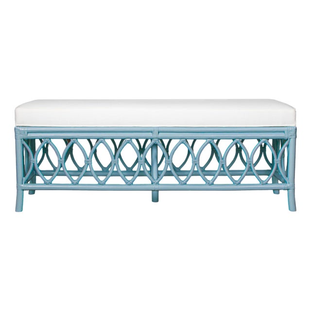 Lillian Bench - Pool Blue For Sale