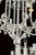 White Painted Wrought Iron Chinoiserie Chandelier With Bells For Sale - Image 4 of 11