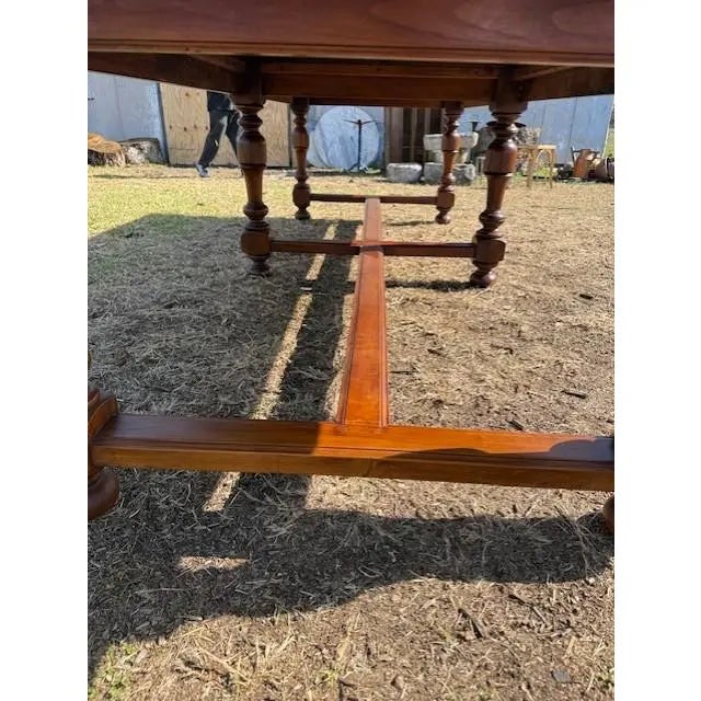 Long 18th Century French Walnut Farm Table or Monastery Dining Table For Sale - Image 10 of 18