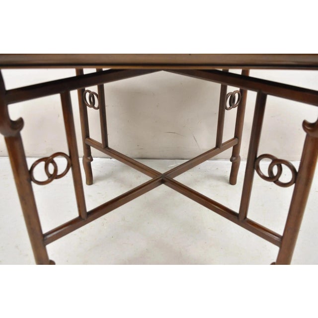 Mid 20th Century Mid 20th Century Michael Taylor for Baker Far East Asian Burl Wood Square Occasional Side Table For Sale - Image 5 of 12