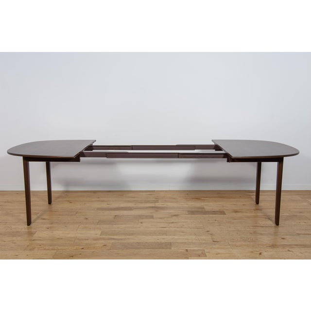 Wood Mid-Century Extendable Dining Table by Ole Wanscher for Poul Jeppesens Furniture Factory, Denmark, 1960s For Sale - Image 7 of 18